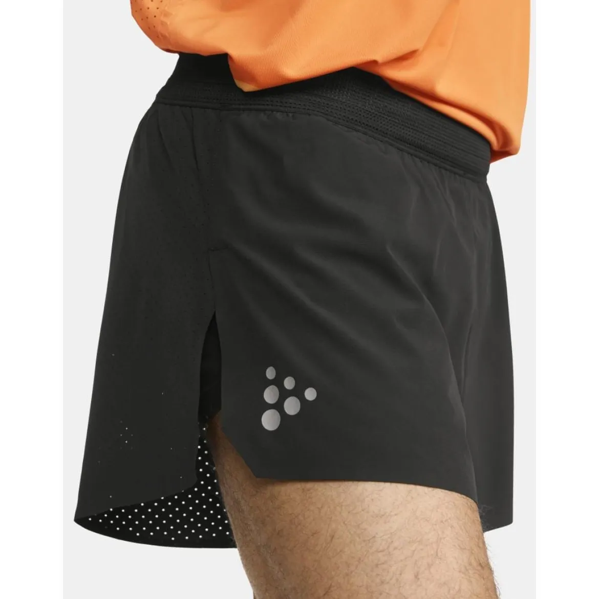 Men's Pro Hypervent Split Running Shorts 2 - Black