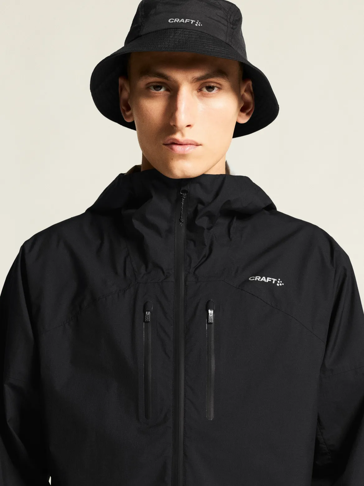 Men's Pro Trail Running 2L Light Weight Jacket - Black