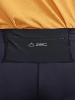 Men's Pro Trail Running Short Tights - Black