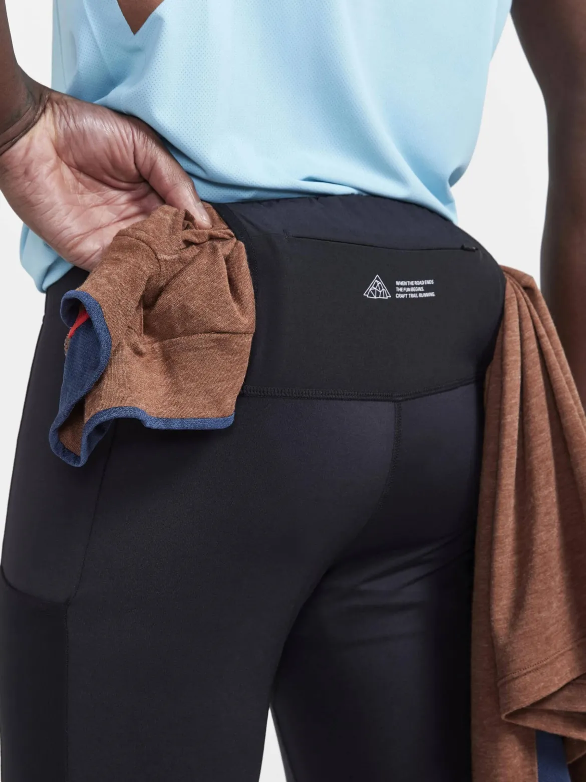 Men's Pro Trail Running Tights - Black