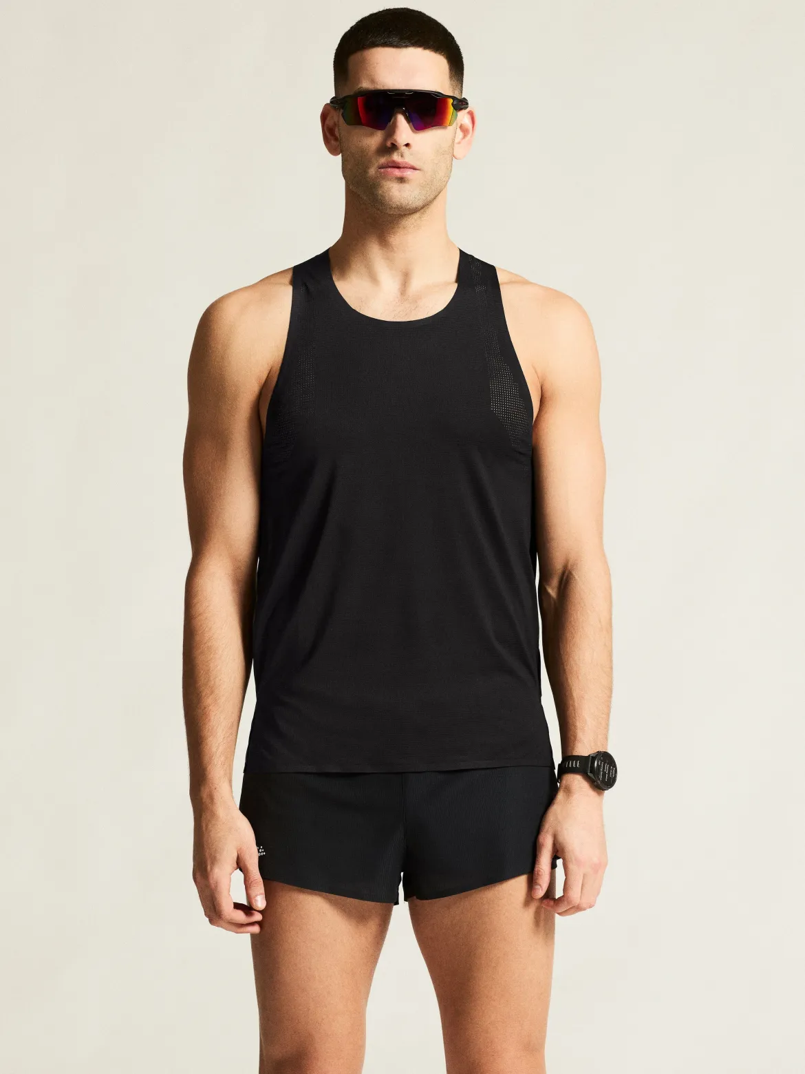 Men's Race Day Singlet 2 - Black
