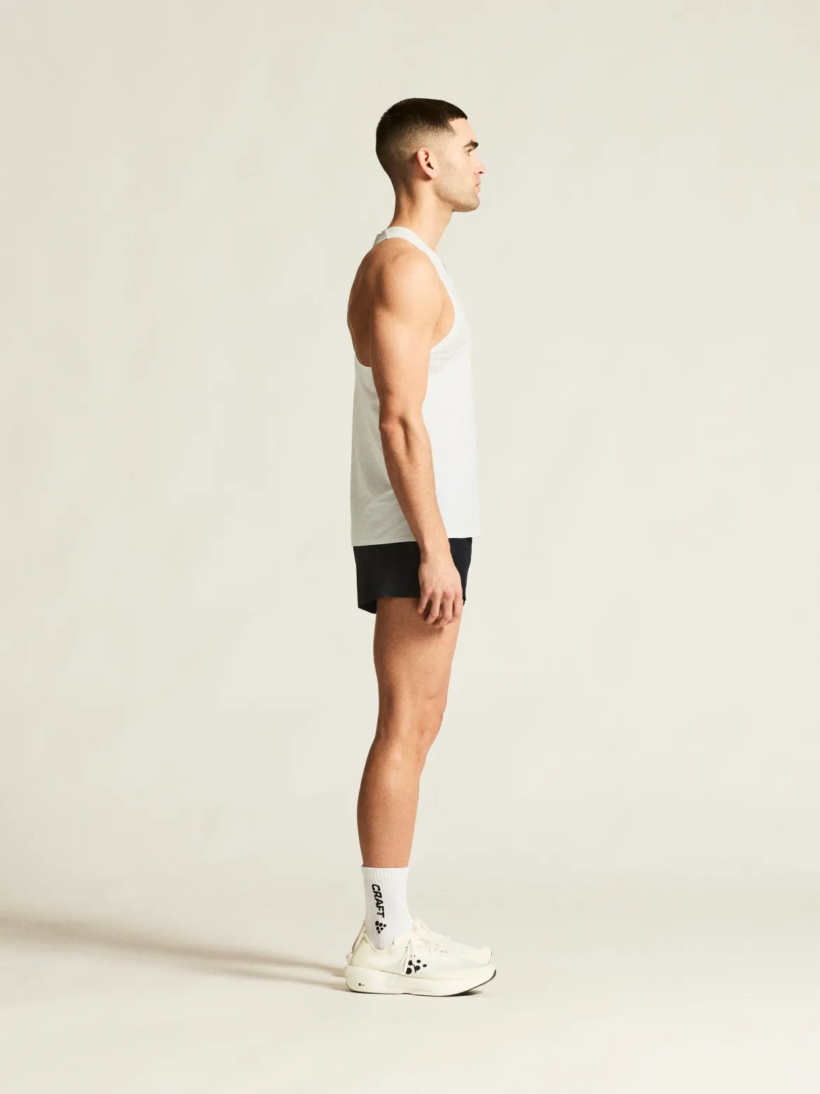 Men's Race Day Singlet 2 - White