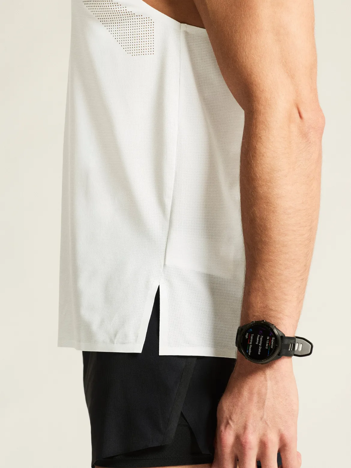Men's Race Day Singlet 2 - White