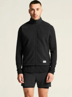 Men's SubZ Fleece Running Vest - Black