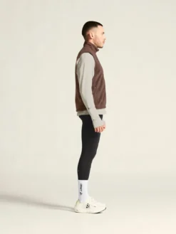 Men's SubZ Fleece Running Vest - PRUNE