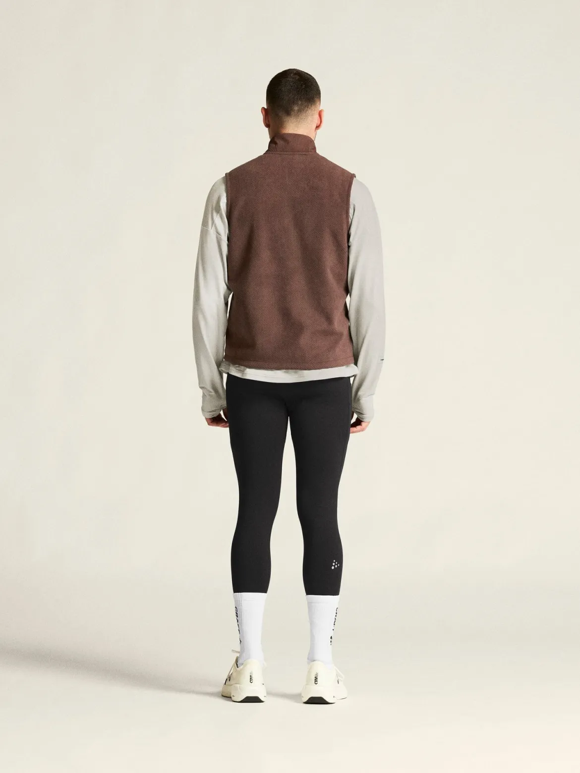 Men's SubZ Fleece Running Vest - PRUNE