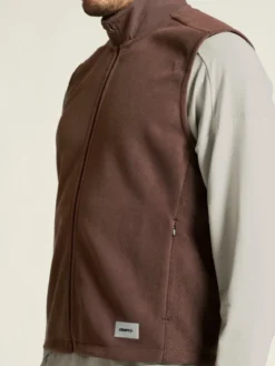 Men's SubZ Fleece Running Vest - PRUNE