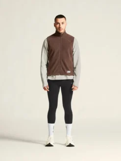 Men's SubZ Fleece Running Vest - PRUNE