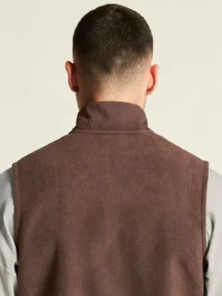 Men's SubZ Fleece Running Vest - PRUNE