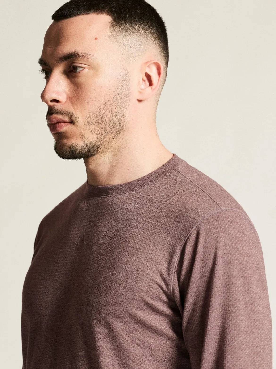 Men's Thermal Mesh CN - FLINT MELANGE