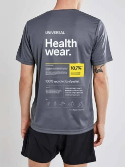 Men's Universal Healthwear Tech Tee - DK GREY