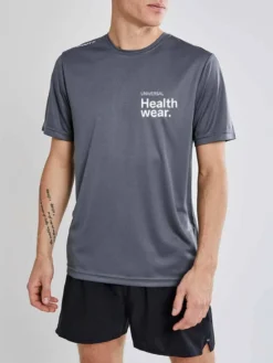 Men's Universal Healthwear Tech Tee - DK GREY