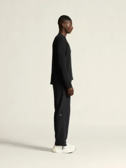 Men's Wool Waffle RN - Black