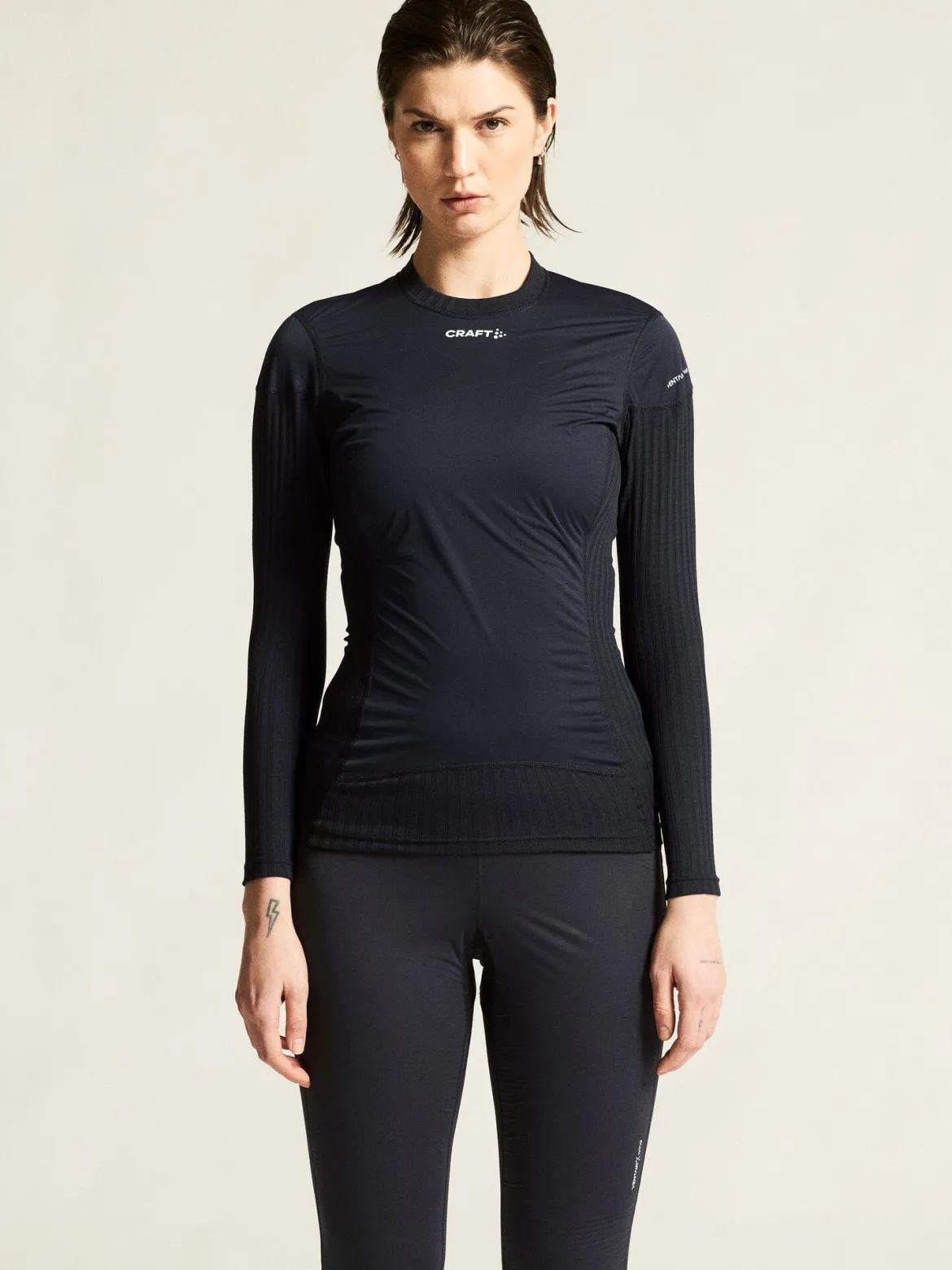 Women's Active Extreme X Wind Baselayer - Black/Granite