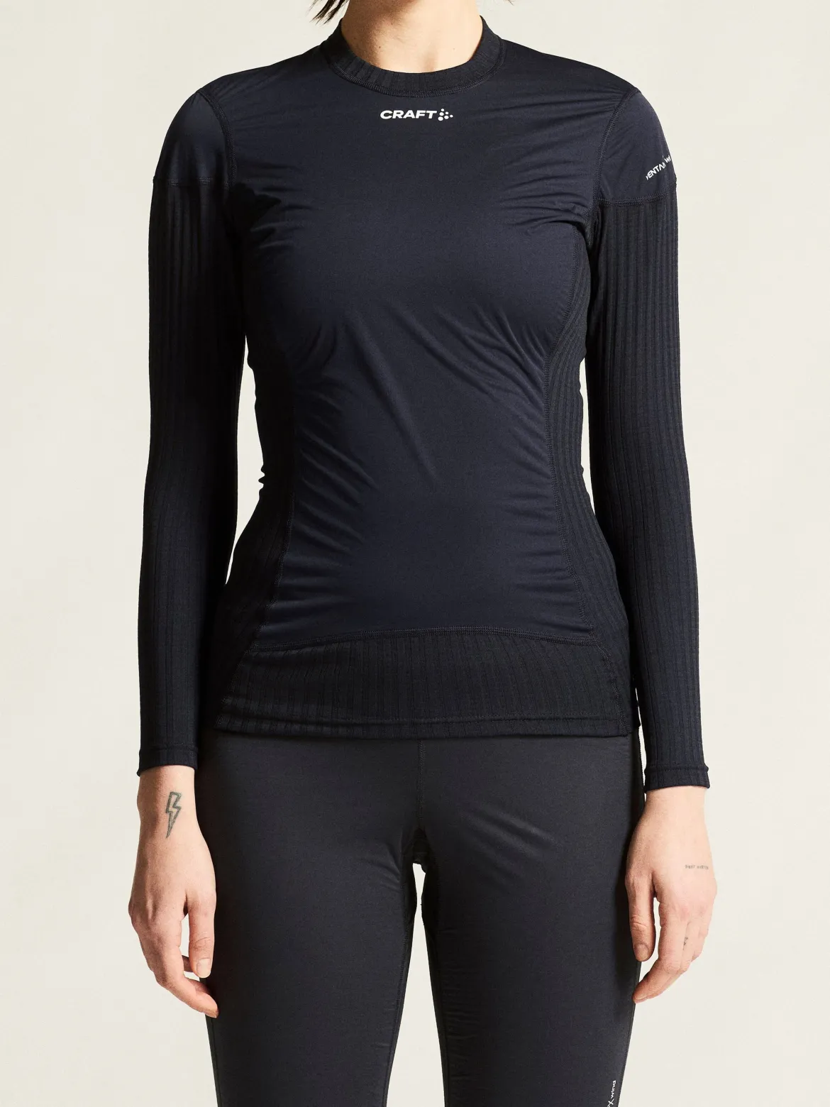 Women's Active Extreme X Wind Baselayer - Black/Granite