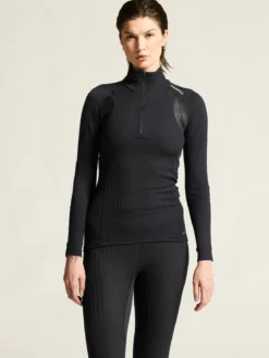 Women's Active Extreme X Zip Baselayer - Black