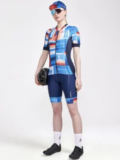 Women's ADV Endur Graphic Cycling Jersey - BLAZE/MULTI