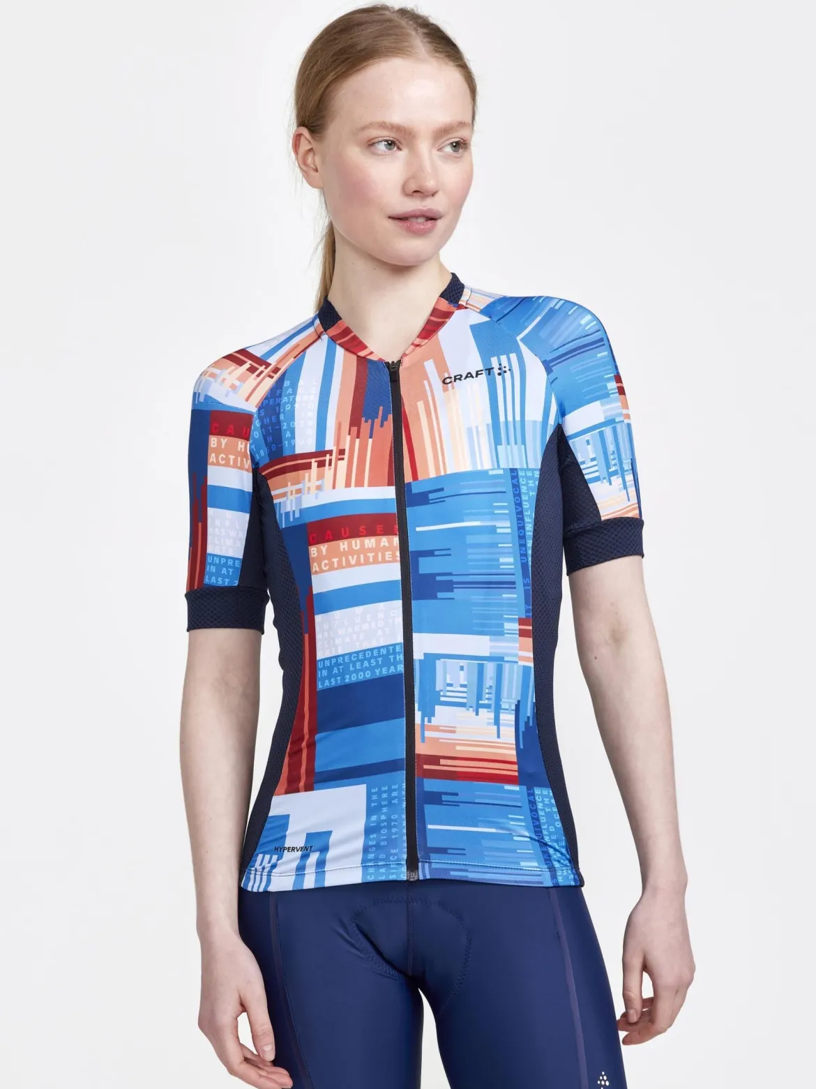 Women's ADV Endur Graphic Cycling Jersey - BLAZE/MULTI