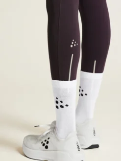 Women's ADV Essence High Waist Warm Tights - DK PLUM