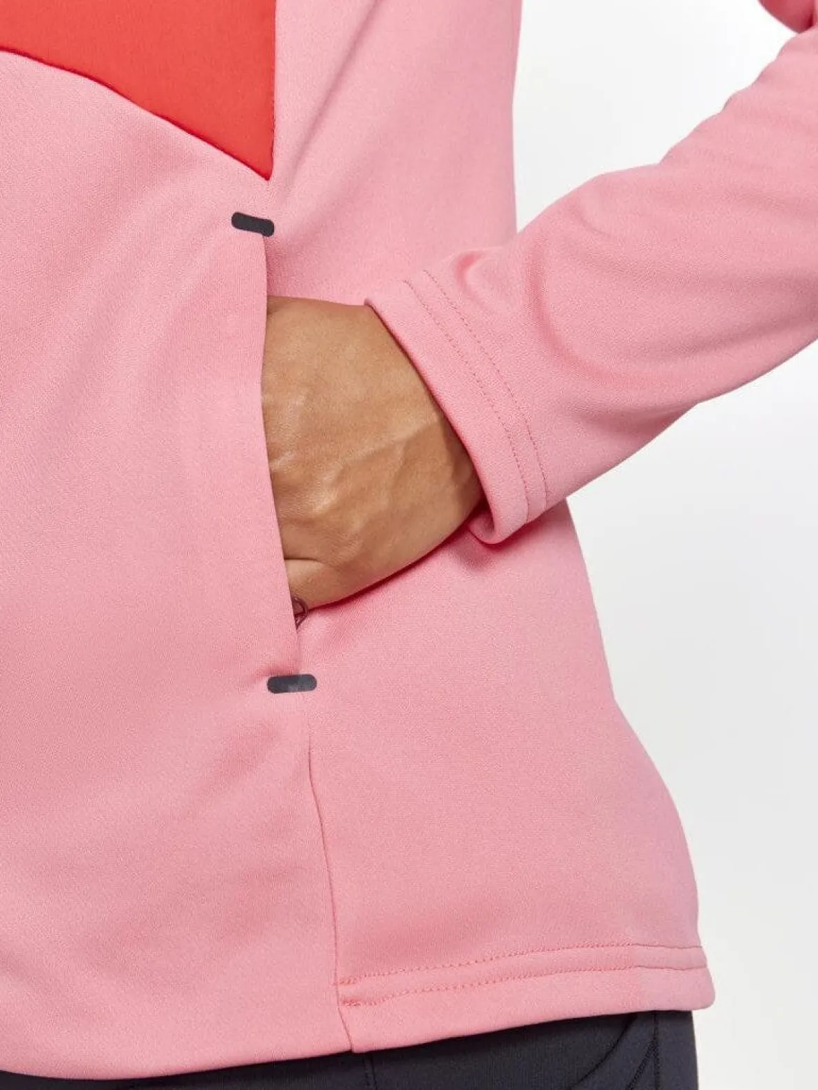 Women's ADV Essence Jersey Hood Jacket - ARROSA-REDDISH