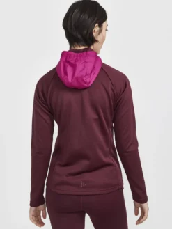 Women's ADV Essence Jersey Hood Jacket - ARROSA-REDDISH