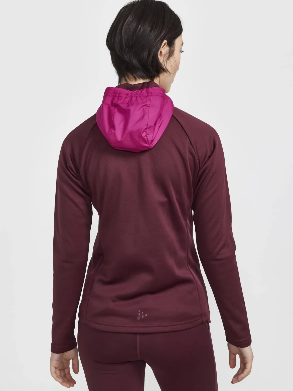 Women's ADV Essence Jersey Hood Jacket - ARROSA-REDDISH
