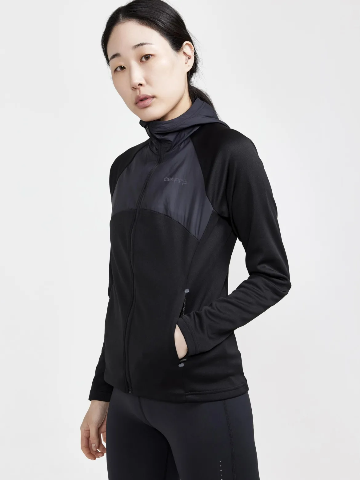 Women's ADV Essence Jersey Hood Jacket - ARROSA-REDDISH