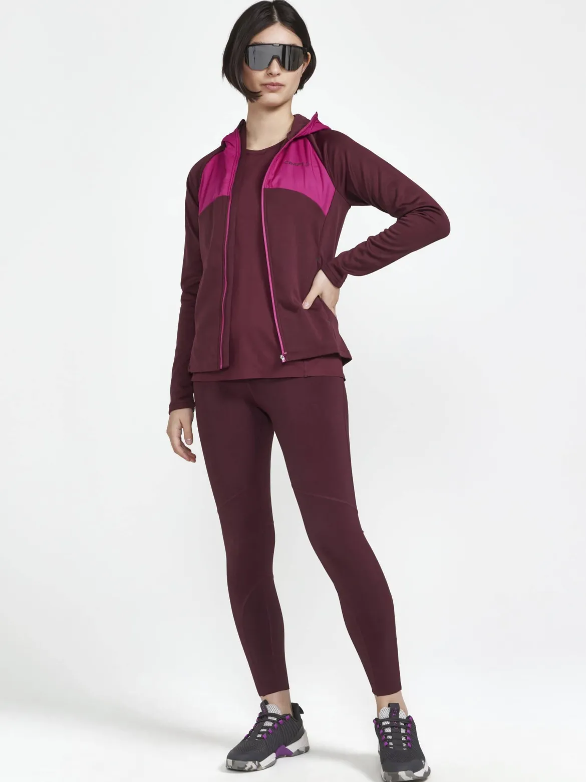 Women's ADV Essence Jersey Hood Jacket - PUNSCH-ROXO