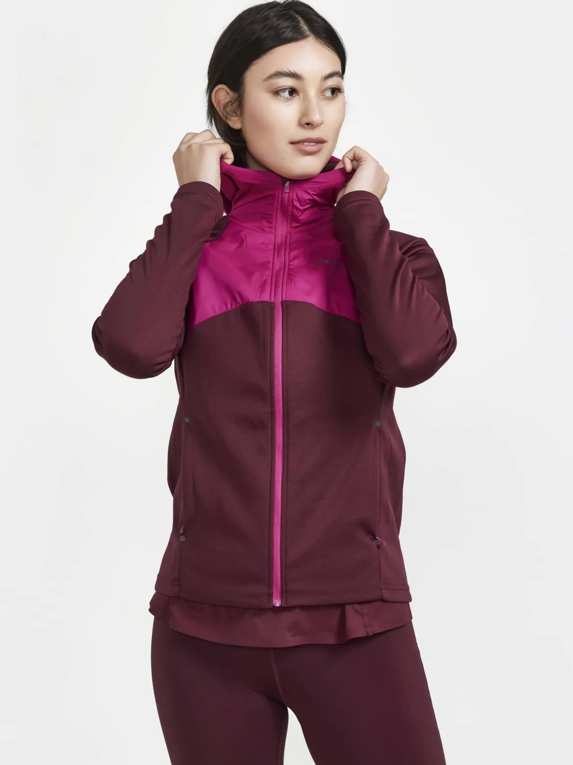 Women's ADV Essence Jersey Hood Jacket - PUNSCH-ROXO