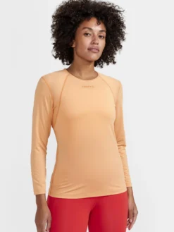 Women's ADV Essence Longsleeve Training Tee - PEACH