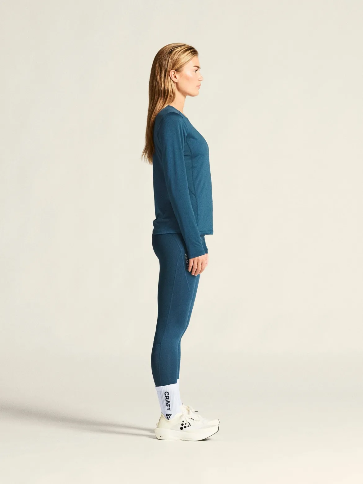 Women's Adv Essence LS Tee 2 - ENSIGN