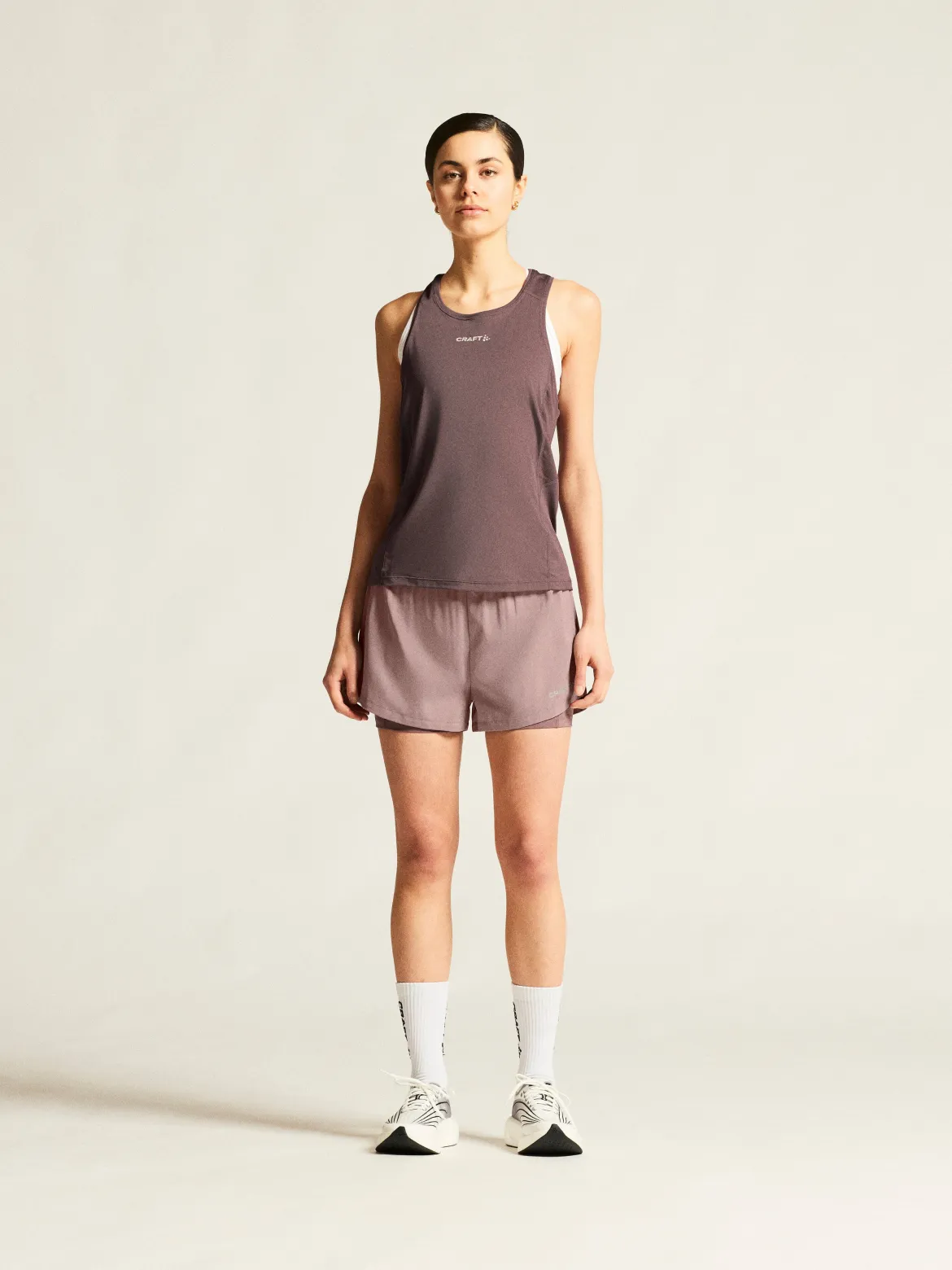 Women's Adv Essence Singlet 2 - FLINT
