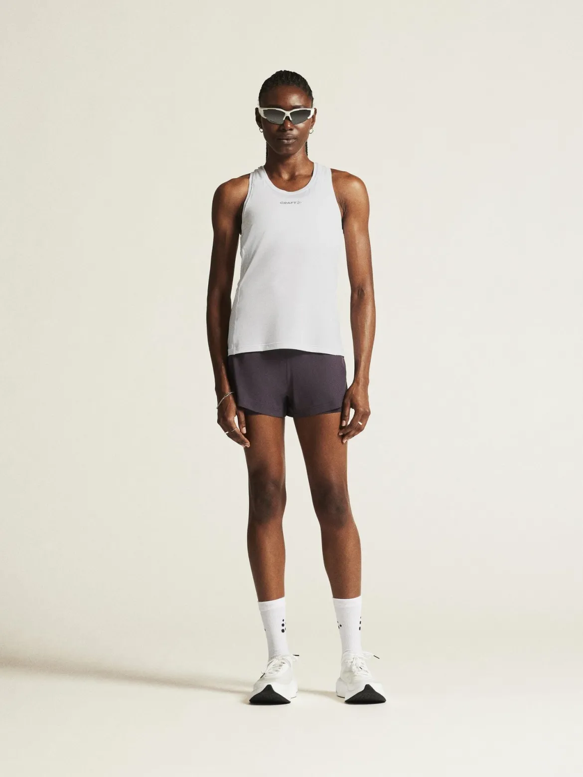 Women's Adv Essence Singlet 2 - White