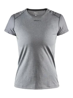 Women's ADV Essence SS Slim Tee - Dk Grey Melange