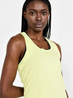 Women's ADV Essence Training Singlet - GIALLO