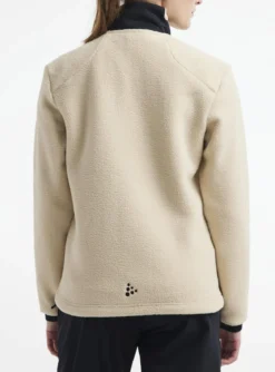 Women's ADV Explore Pile Fleece Jacket - ECRU-BLACK