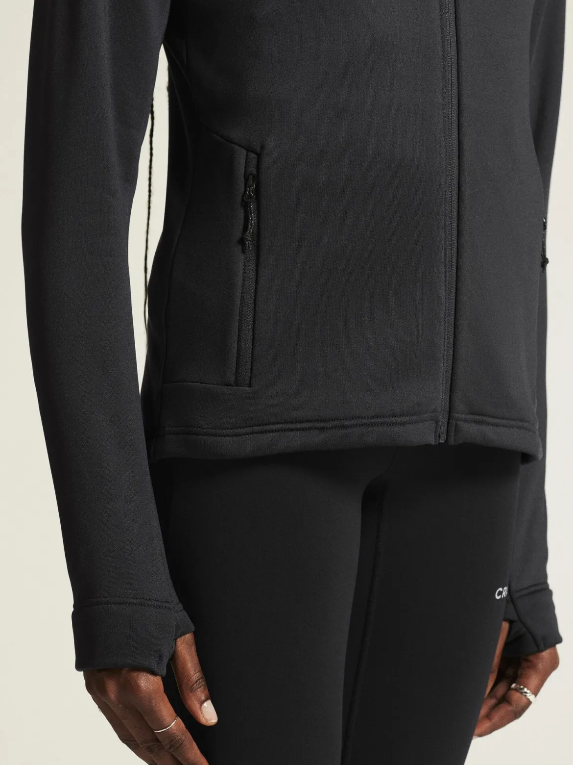 Women's ADV Explore Power Fleece Hood Jacket - Black