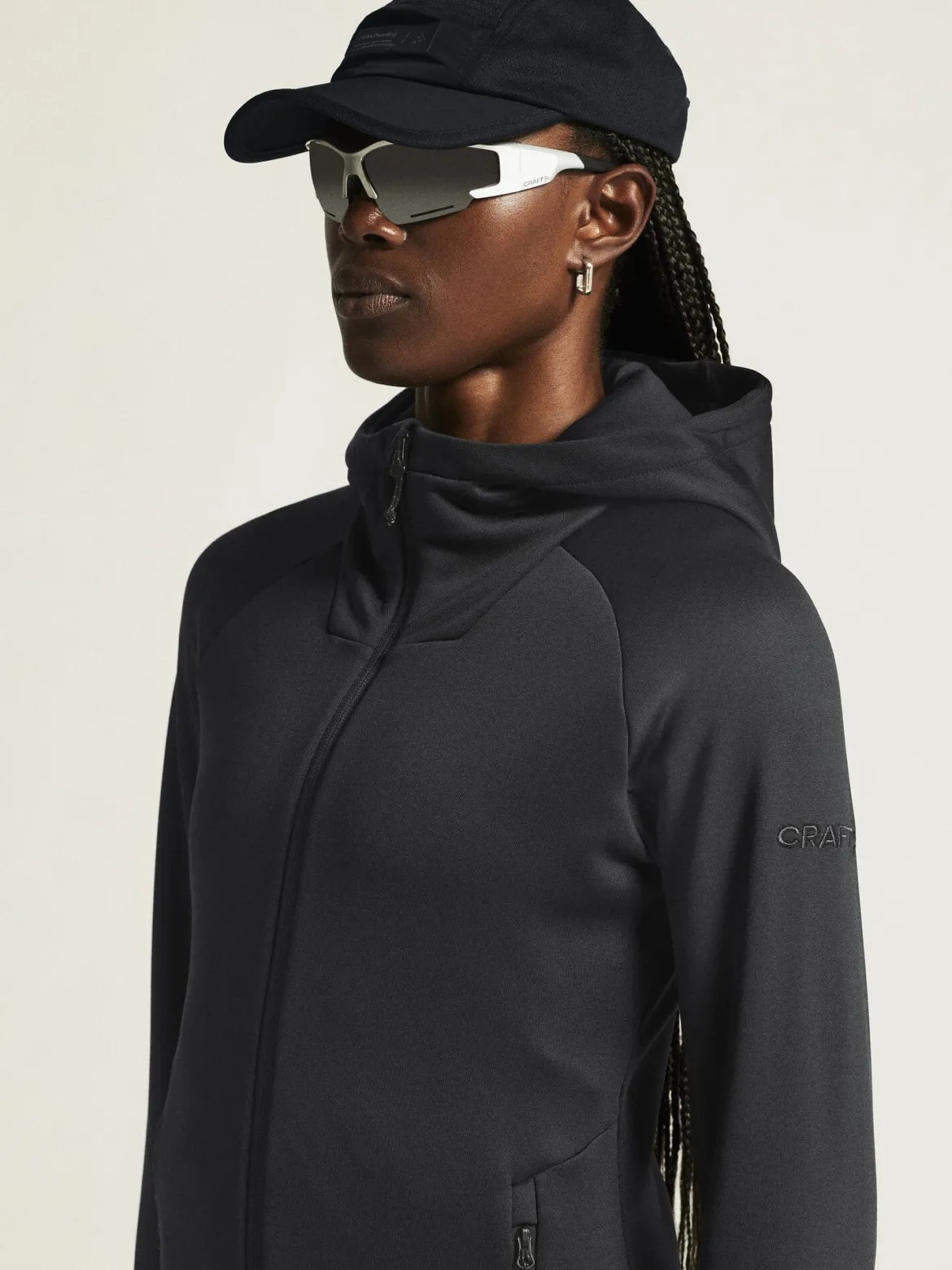 Women's ADV Explore Power Fleece Hood Jacket - Black
