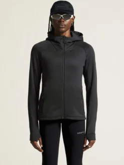 Women's ADV Explore Power Fleece Hood Jacket - Black