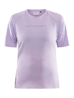Women's ADV Gravel Bike Short Sleeve Tee - LAVENDER-MELANGE