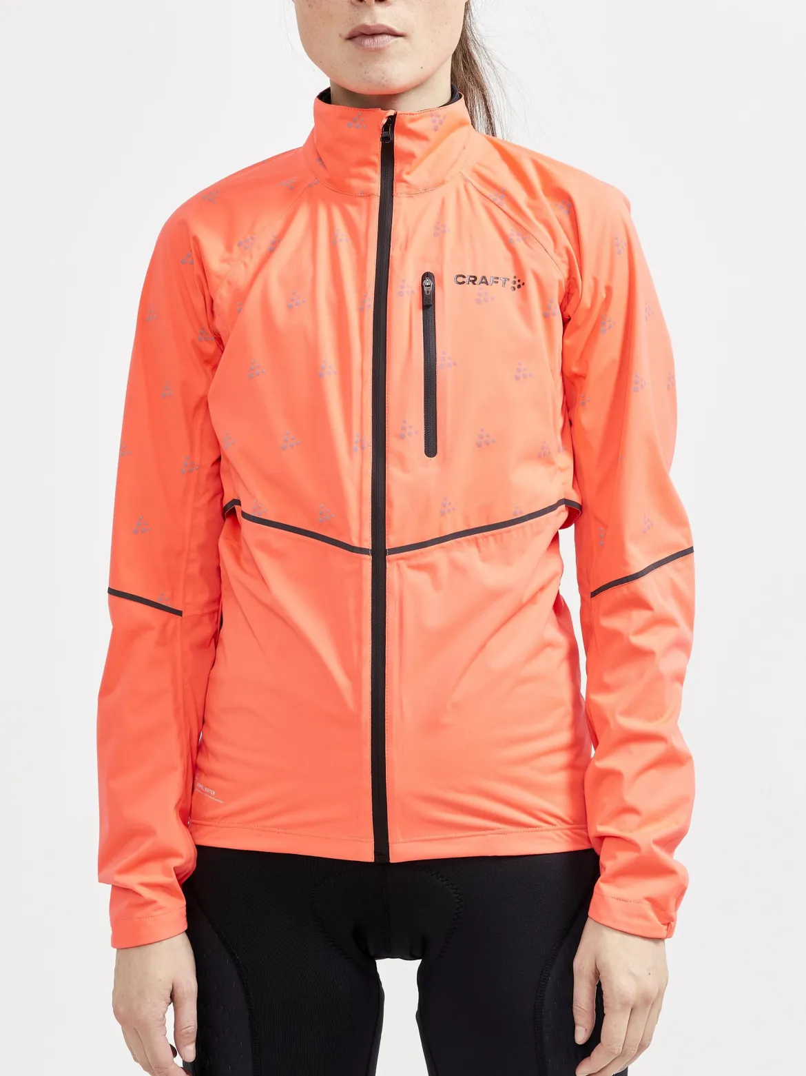 Women's ADV Hydro Lumen Cycling Jacket - SHOCK-ASH WHITE