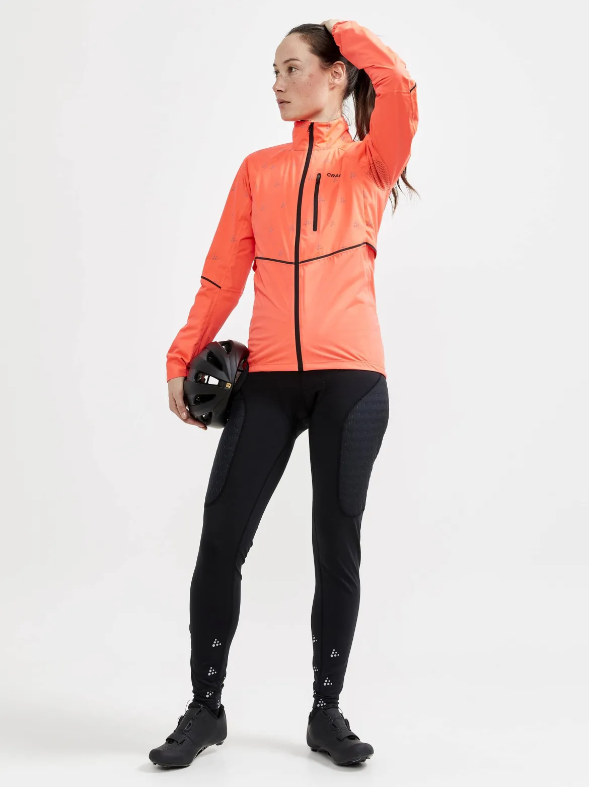 Women's ADV Hydro Lumen Cycling Jacket - SHOCK-ASH WHITE