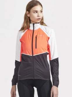 Women's ADV Hydro Lumen Cycling Jacket - SHOCK-ASH WHITE