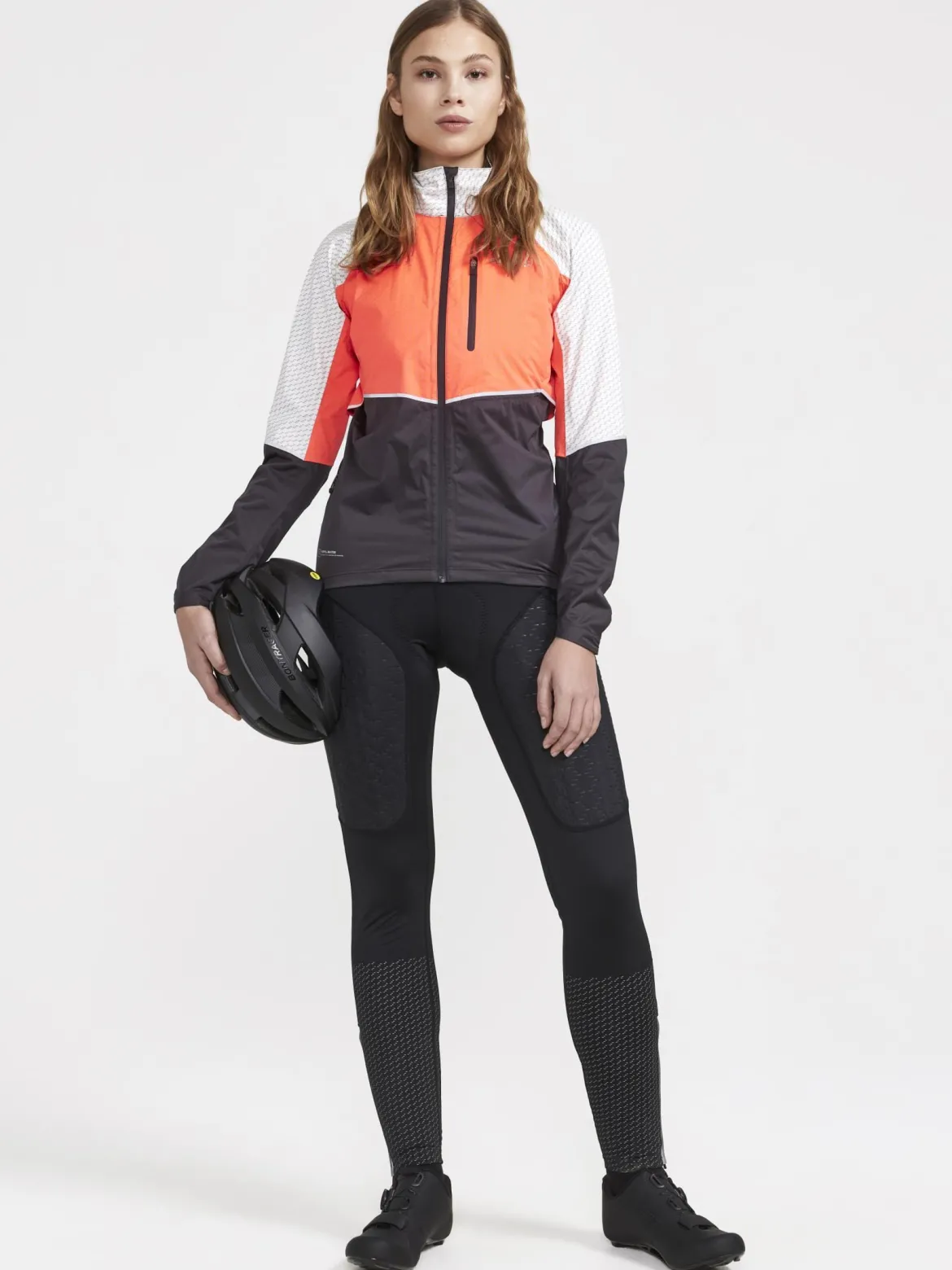 Women's ADV Hydro Lumen Cycling Jacket - SHOCK-ASH WHITE