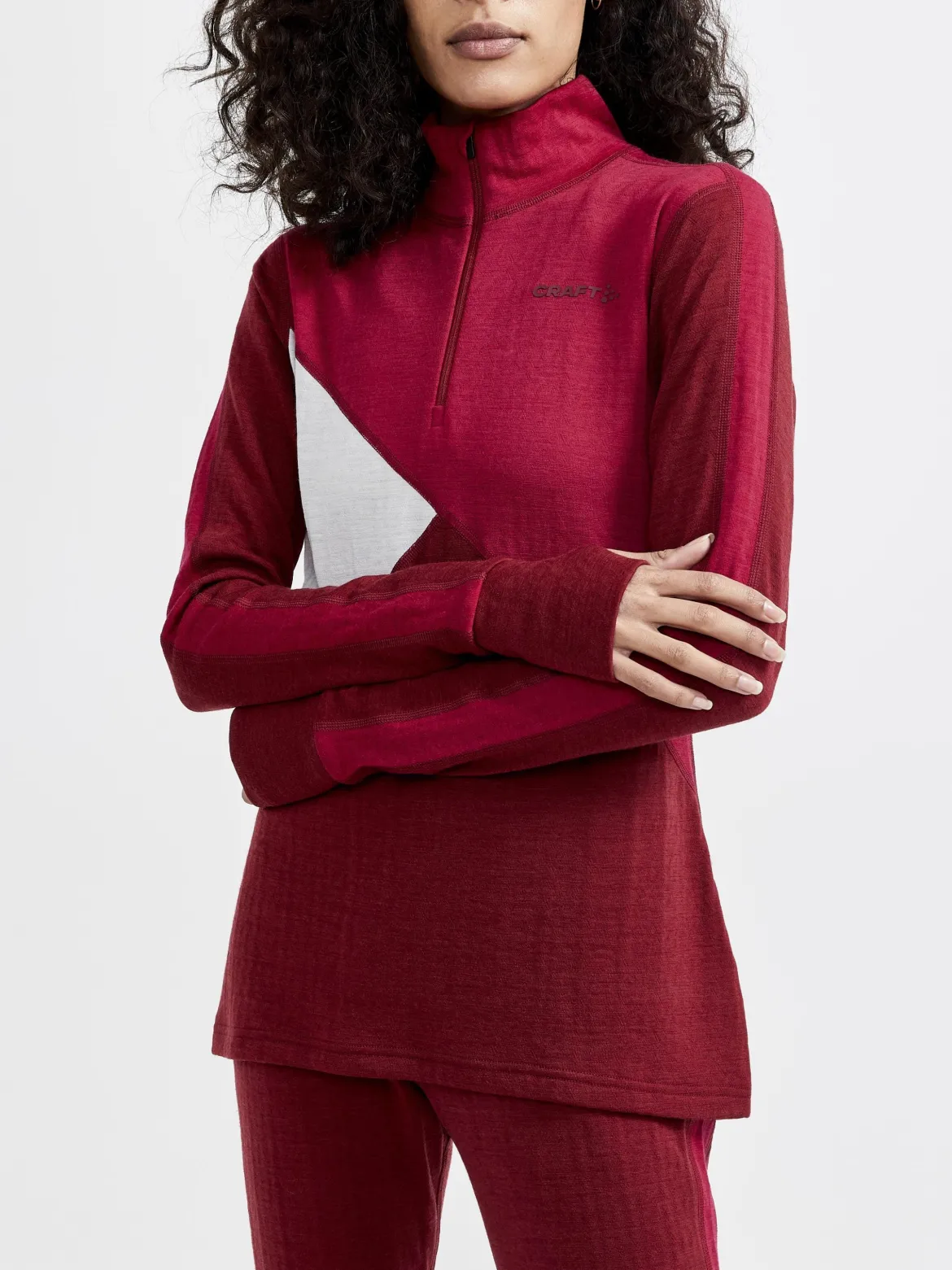 Women's ADV Nordic Wool Baselayer - RHUBARB-MACHINE