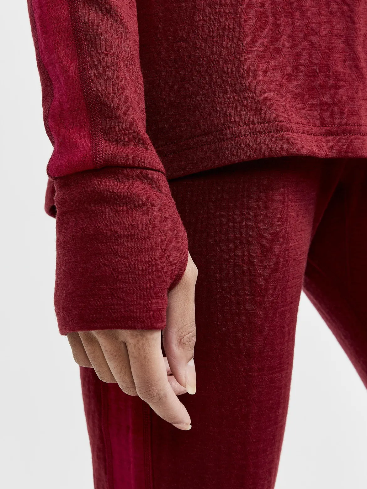 Women's ADV Nordic Wool Baselayer - RHUBARB-MACHINE