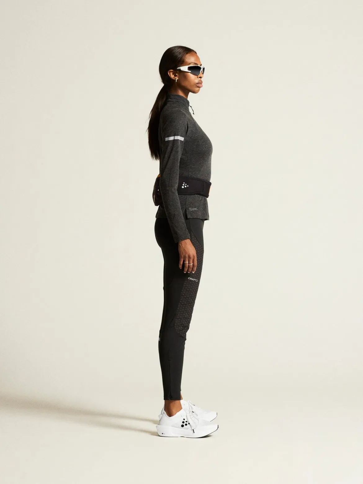 Women's ADV SubZ Wool Longsleeve Tee 3 - Black Melange