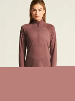 Women's ADV SubZ Wool Longsleeve Tee 3 - ROSE BROWN/MELANGE
