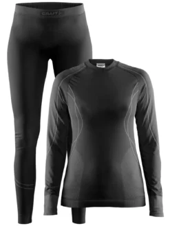 Women's Baselayer Seamless Zone Set - Black
