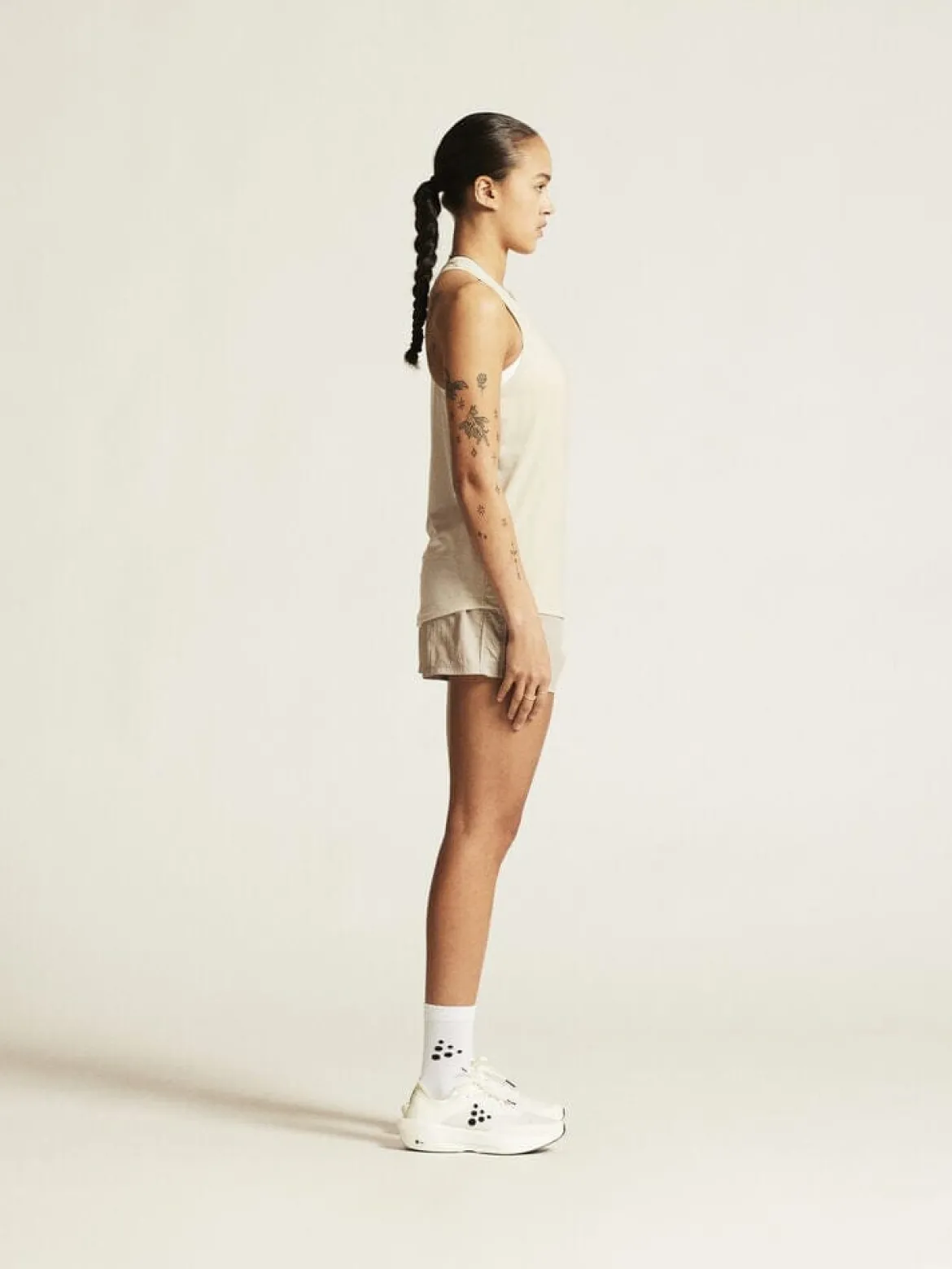 Women's Collective Singlet - Plaster